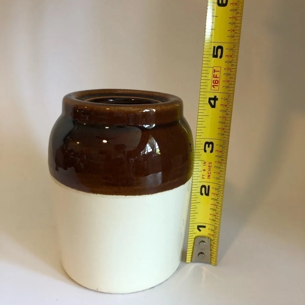 Vintage brown white